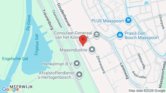 Commercial properties for rent i Den Bosch - kort over placeringen