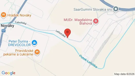 Nieruchomości komercyjne Na sprzedaż i Prievidza - kort over placeringen