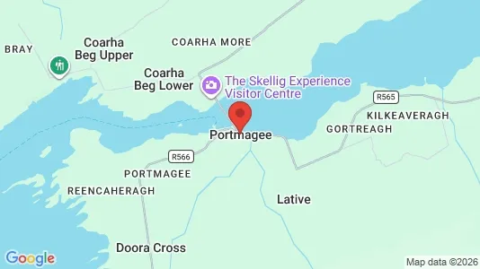 Commercial properties for rent i Portmagee - kort over placeringen