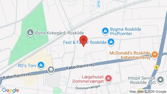 Kontorslokaler för uthyrning i Roskilde – Foto från Google Street View
