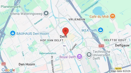 Ladenlokale zur Miete i Delft – Foto von Google Street View