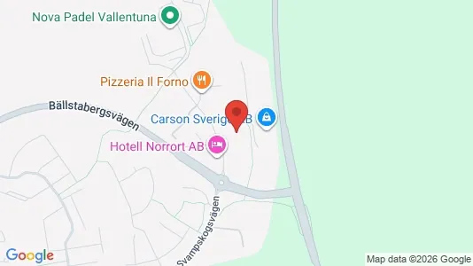 Warehouses for rent i Vallentuna - kort over placeringen