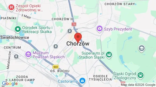 Varastot Vuokrattavana i Chorzów - Kuva Google Street Viewstä