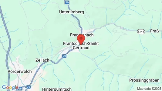 Shops for rent i Frantschach-Sankt Gertraud - kort over placeringen
