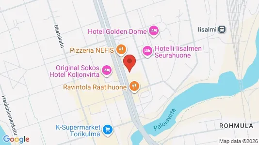 Commercial properties for rent i Iisalmi - kort over placeringen