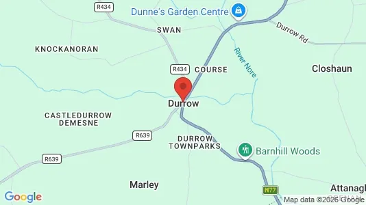 Lokaler til leie i Durrow - kort over placeringen