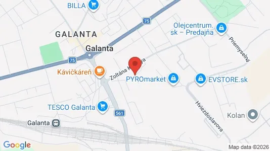 Gewerbeflächen zur Miete i Galanta – Foto von Google Street View