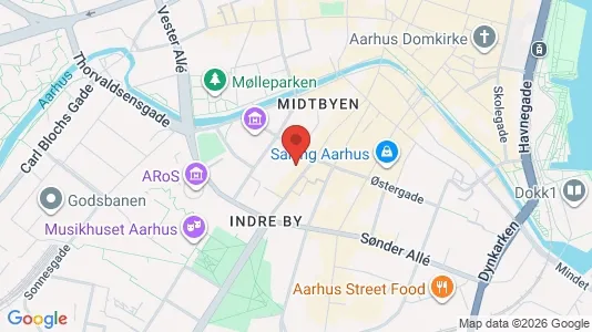 Kontorlokaler til leje i Aarhus C - Foto fra Google Street View