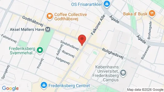 Büros zur Miete i Frederiksberg C - kort over placeringen