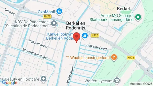 Propiedades comerciales En alquiler i Lansingerland - kort over placeringen