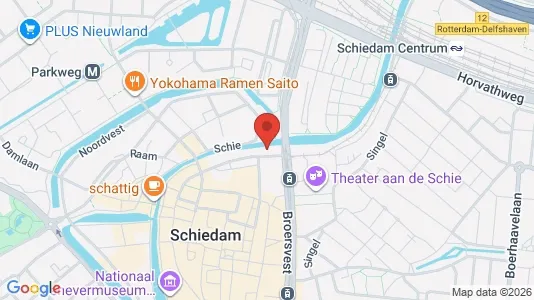 Kontorer til leie i Schiedam - kort over placeringen