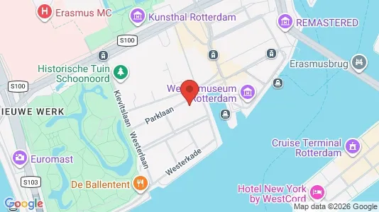 Propiedades comerciales En alquiler i Rotterdam Centrum - kort over placeringen