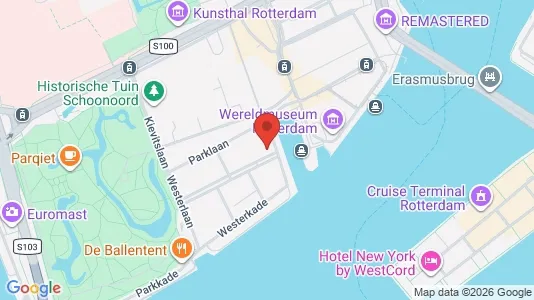 Commercial properties for rent i Rotterdam Centrum - kort over placeringen
