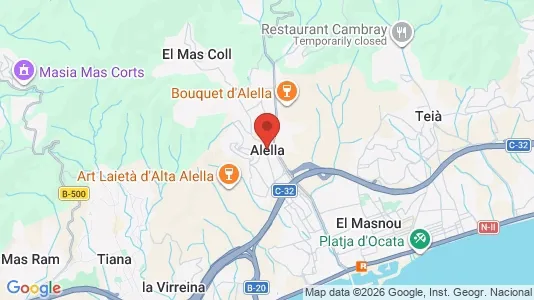 Lokaler til leje i Alella - kort over placeringen