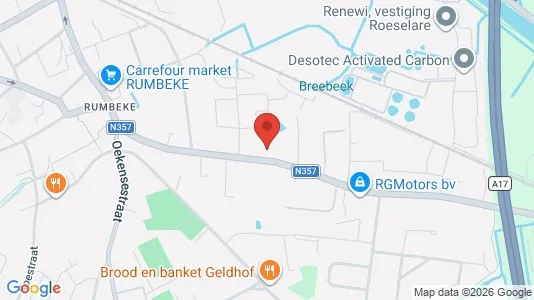 Toimistotilat Vuokrattavana i Roeselare - kort over placeringen