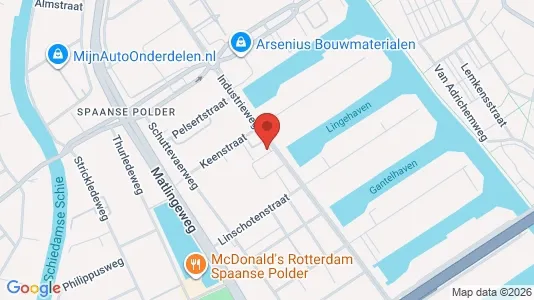 Office spaces for rent i Rotterdam Overschie - kort over placeringen