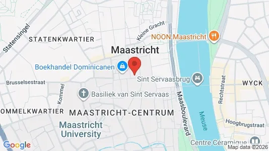Lokaler til leie i Maastricht - kort over placeringen