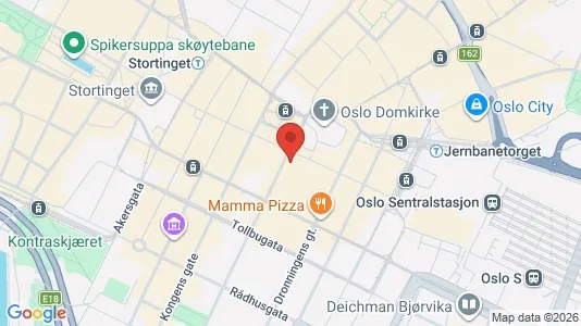 Kontorer til leie i Oslo Sentrum - kort over placeringen