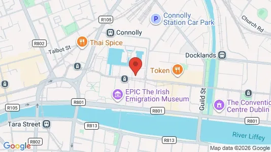 Office spaces for sale i Dublin 1 - kort over placeringen