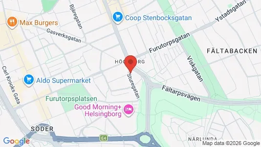 Kontorlokaler til leje i Helsingborg - Foto fra Google Street View