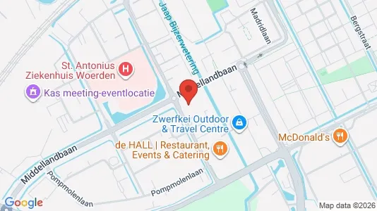 Office spaces for rent i Woerden - kort over placeringen