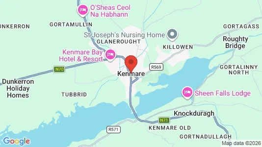 Ravintolat Vuokrattavana i Kenmare - Kuva Google Street Viewstä