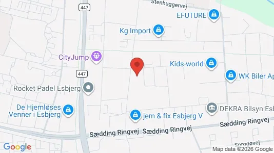 Varastot Vuokrattavana i Esbjerg V - Kuva Google Street Viewstä