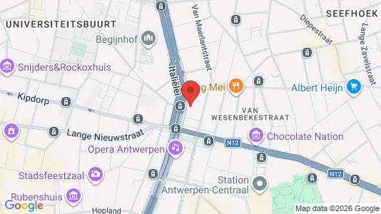Büros zur Miete i Stad Antwerp - kort over placeringen