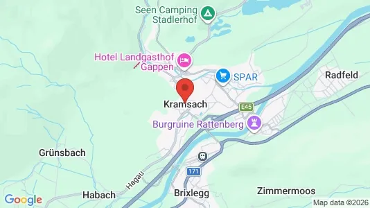 Horeca panden te huur i Kramsach - kort over placeringen