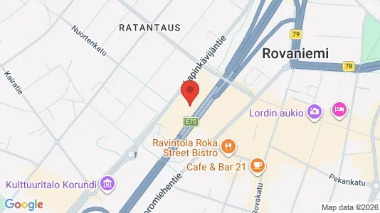 Office spaces for rent i Rovaniemi - kort over placeringen