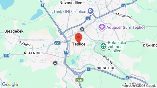 Varastot Vuokrattavana i Teplice - Kuva Google Street Viewstä