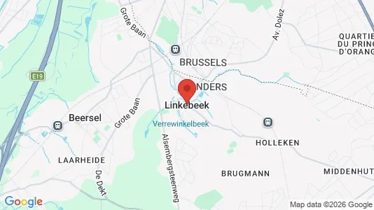 Propiedades comerciales En venta i Linkebeek - kort over placeringen