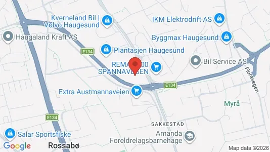 Office spaces for rent i Haugesund - kort over placeringen