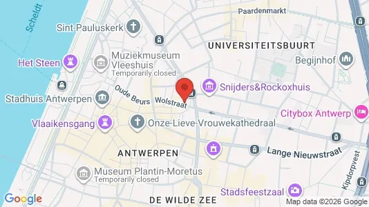Commercial properties for sale i Stad Antwerp - kort over placeringen