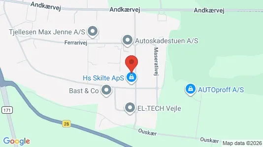 Lagerlokaler til leje i Vejle Centrum - Foto fra Google Street View