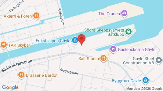 Lagerlokaler til leje i Gävle - Foto fra Google Street View