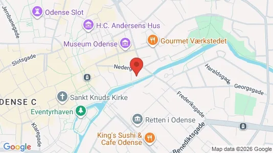 Kontorlokaler til leje i Odense C - Foto fra Google Street View