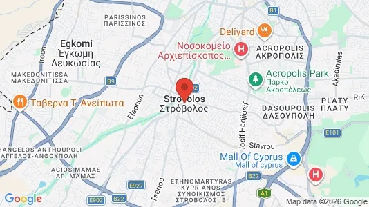 Nieruchomości komercyjne Na sprzedaż i Nikozja Strovolos - kort over placeringen