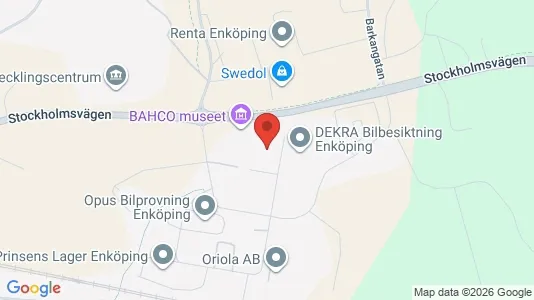 Företagslokaler för uthyrning i Enköping – Foto från Google Street View