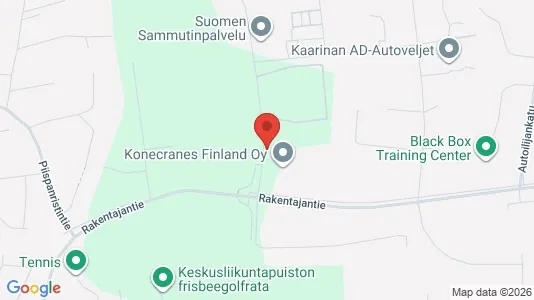 Lagerlokaler til leje i Kaarina - kort over placeringen