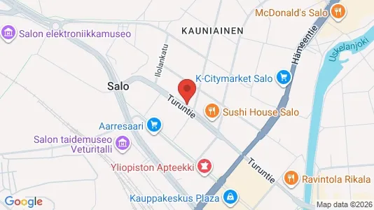 Lokaler til salg i Salo - kort over placeringen
