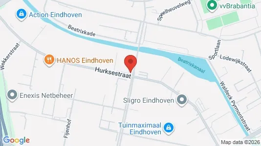 Commercial properties for rent i Eindhoven - kort over placeringen
