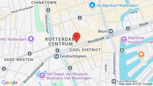 Büros zur Miete i Rotterdam Centrum - kort over placeringen