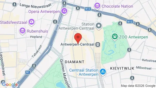 Lokaler til salg i Stad Antwerp - kort over placeringen