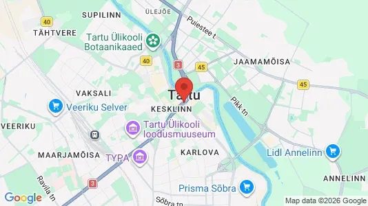 Nieruchomości komercyjne Na sprzedaż i Tartu - kort over placeringen