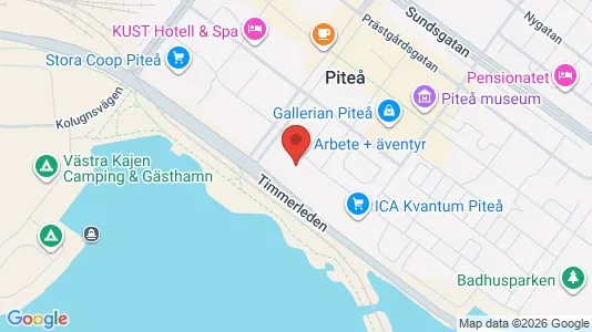 Nieruchomości komercyjne Do wynajęcia i Piteå - kort over placeringen