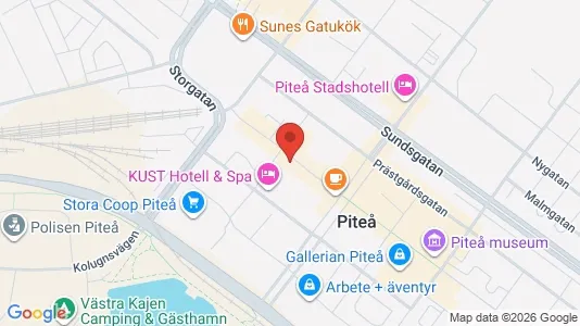 Gewerbeflächen zur Miete i Piteå – Foto von Google Street View