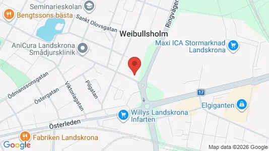 Kontorslokaler för uthyrning i Landskrona – Foto från Google Street View