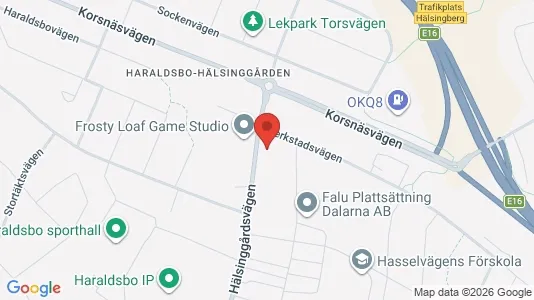 Liikekiinteistöt Vuokrattavana i Falun - kort over placeringen