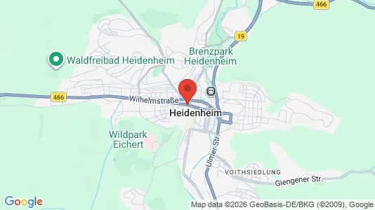 Espacios de oficina En alquiler i Heidenheim - kort over placeringen